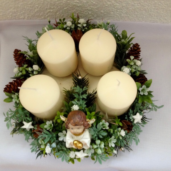 Adventní svícen kulatý s Andělem - Image 2