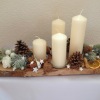 Adventní svícen přírodní (Dřevo exotického typu) - Image 3