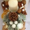 Adventní svícen přírodní (Dřevo exotického typu) - Image 5